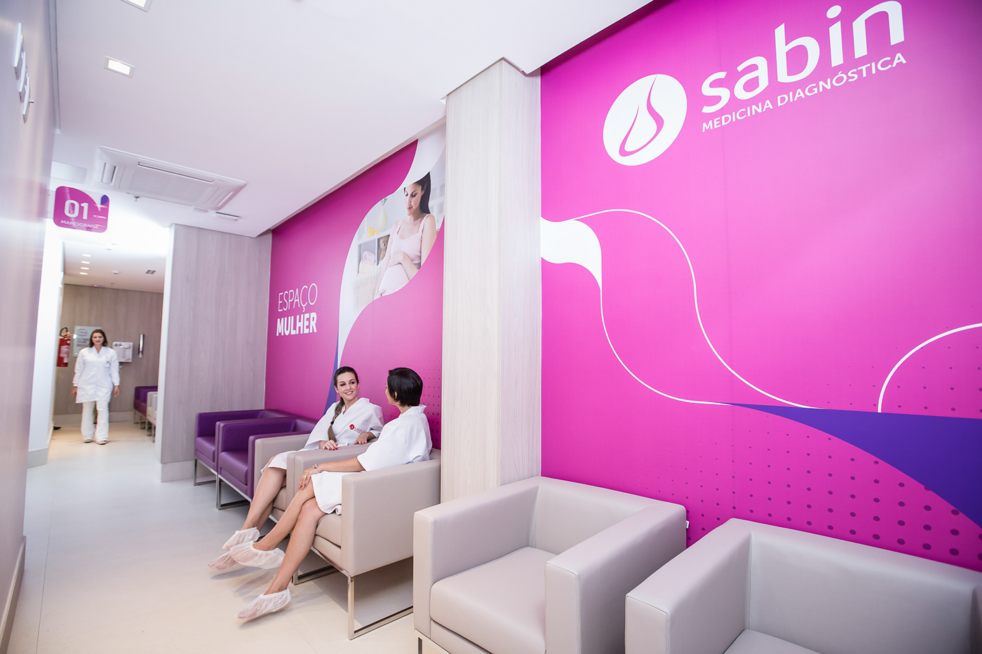 Sabin Signage Sinalização laboratorio Imagem Medicina Diagnóstica