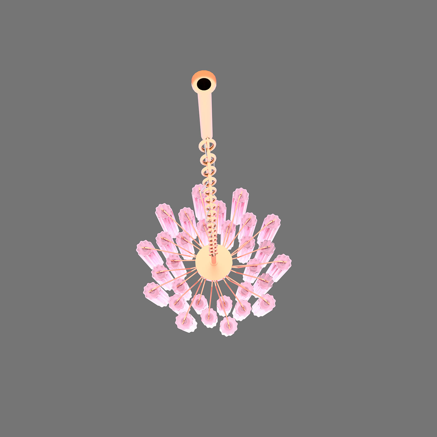 3D 3D model Ceiling lamp chandelier fancy Lamp modern visualization
