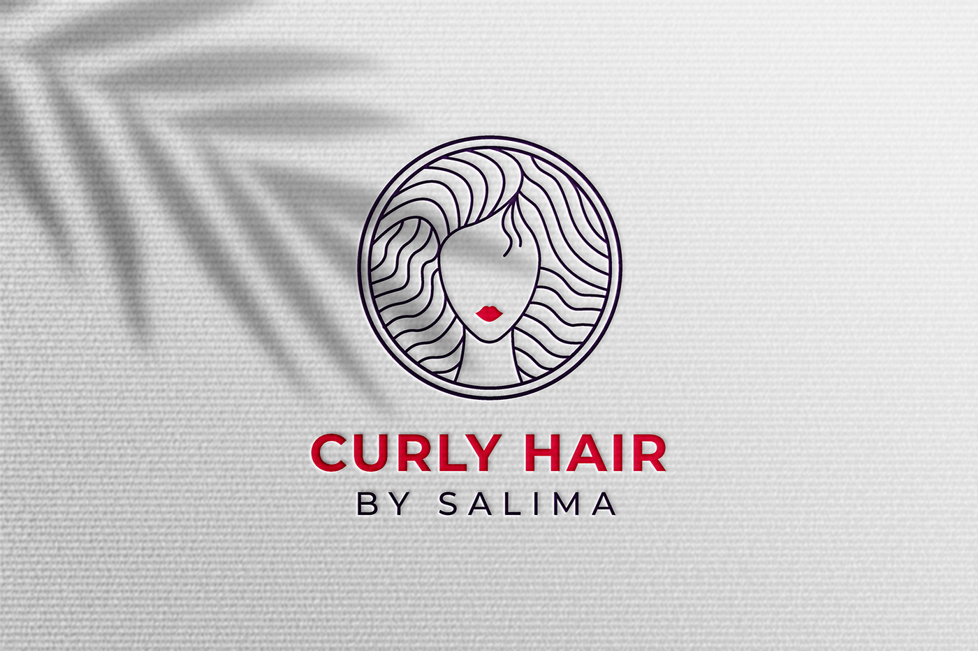 brand identity Logo Design curly hair curly hair hairstyle girly coiffure Hair Salon