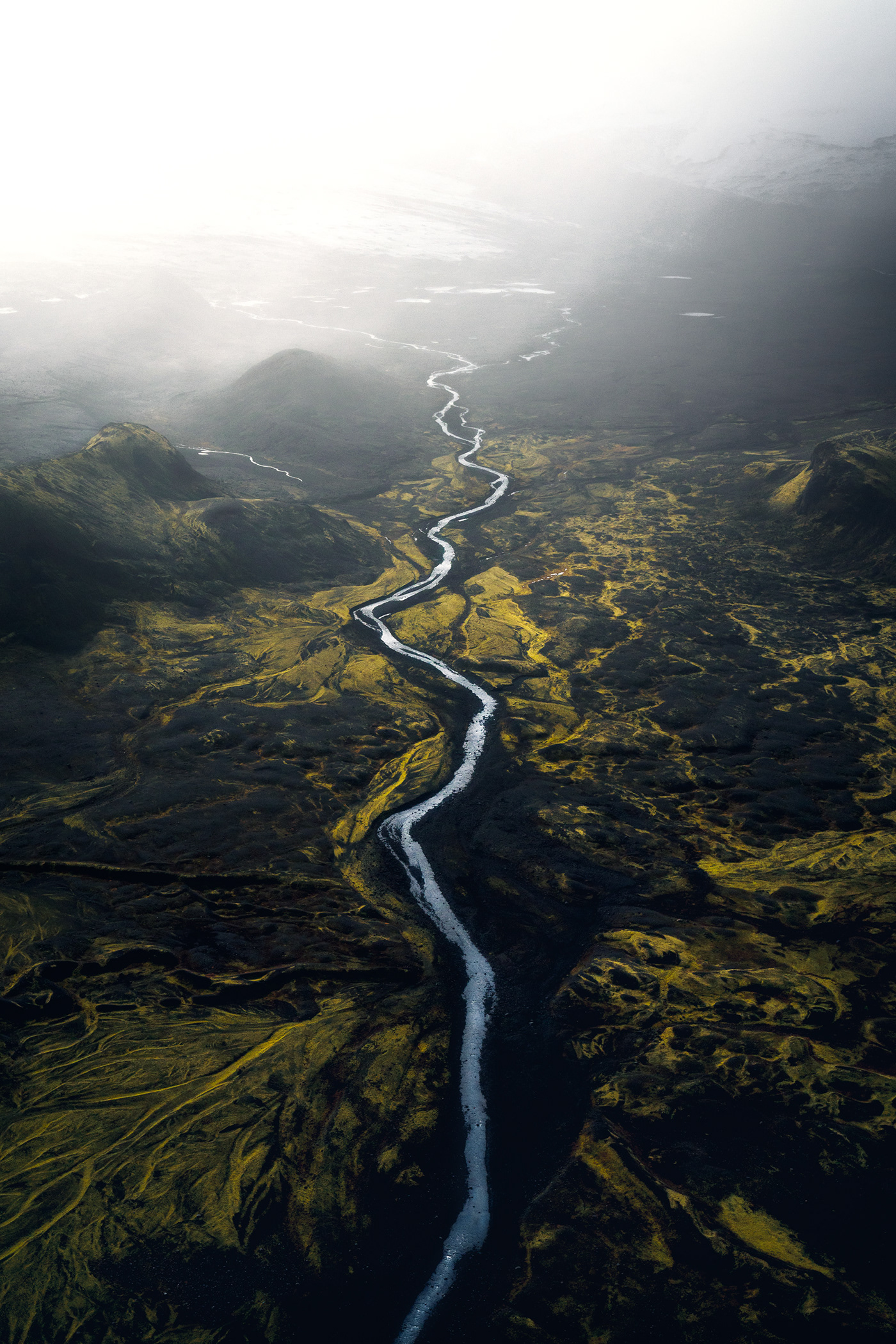 Landscape Aerial Photography iceland highlands of iceland marcograssiphotography volcano snow raimbow  Nature Photography 