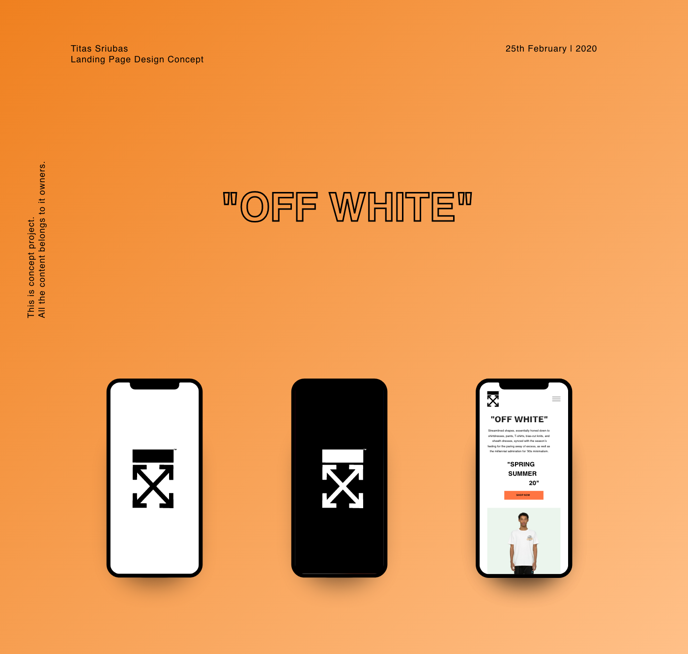 aesthetic clean Fashion  flat high street highend off white smooth uidesign uxdesign