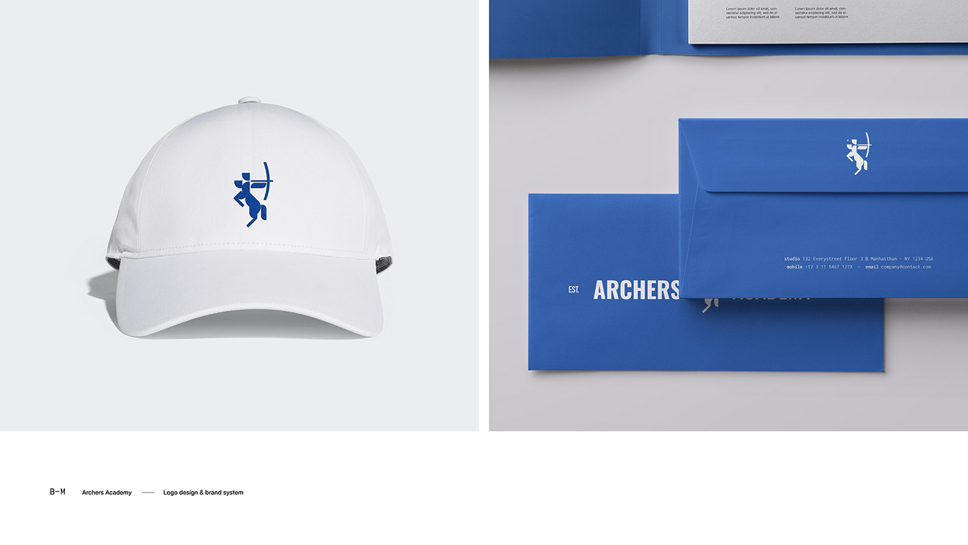 Archery archers brand branding  logo Stationery stationary identity logodesign