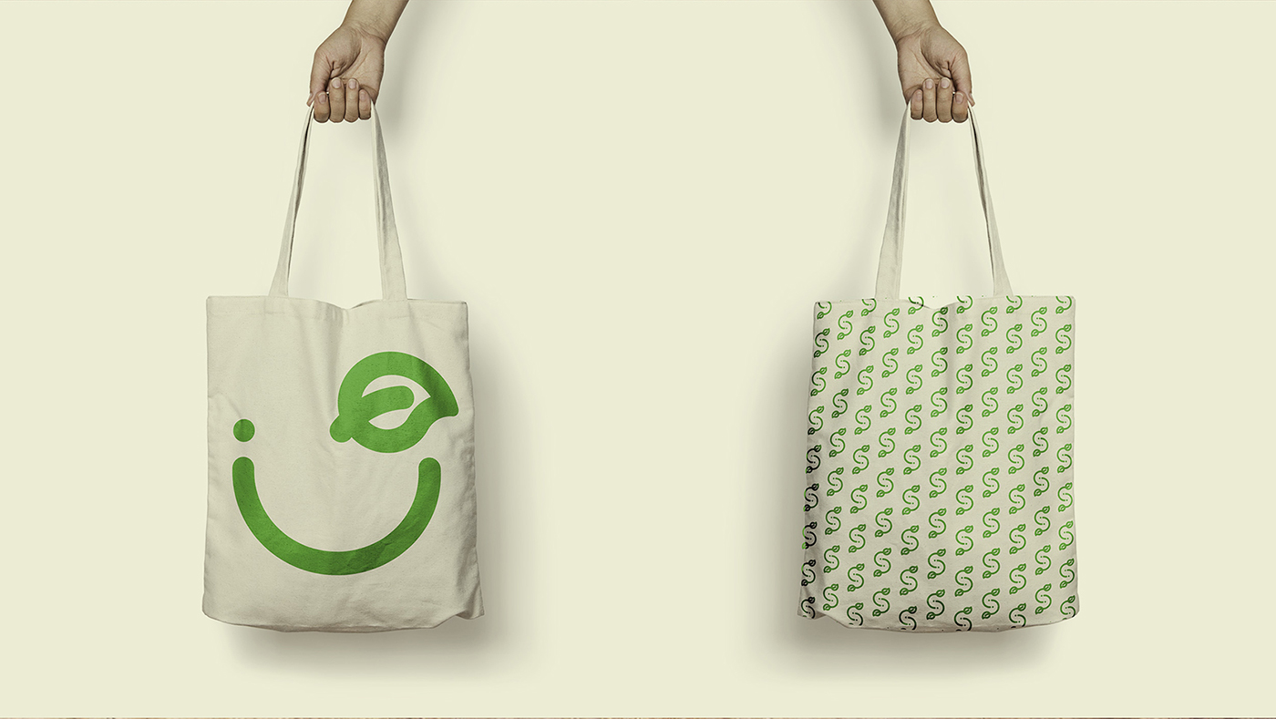 brand branding  logo organic Food  green packing healthy eco identity
