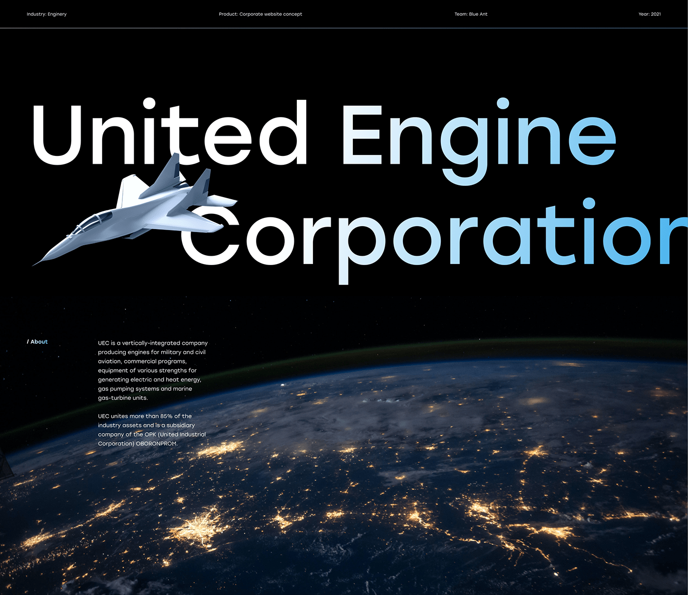 3D corporate Engineering  industrial UI ux Website product Style Technology