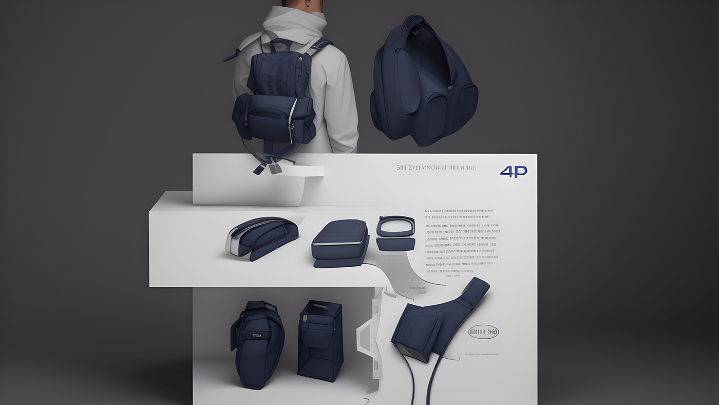 bag design concept visual Travel product design  Render visualization modern