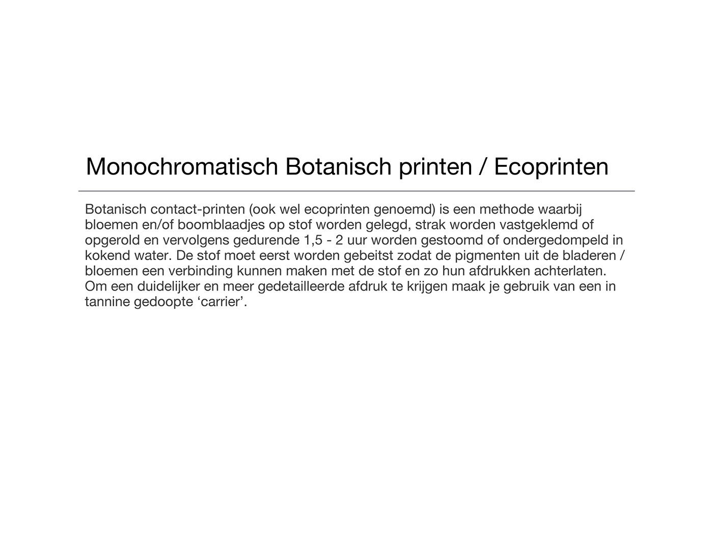 Botanical print Ecoprinten textileart  