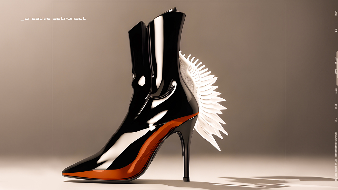 artificial intelligence concept art footwear footwear design ai sneakers creative astronaut new arc Quintin Williams vizcom