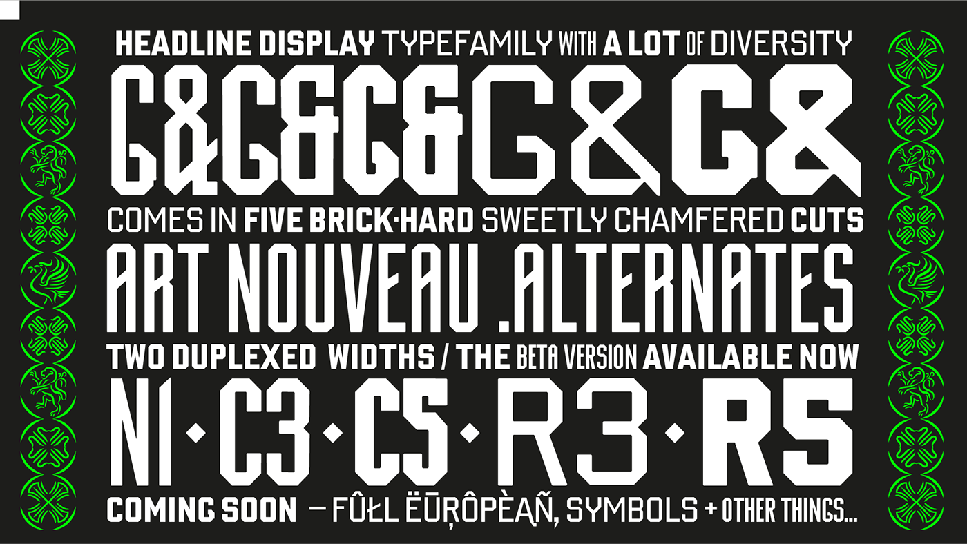 Display font Headline poster sans sans serif Typeface editorial design
