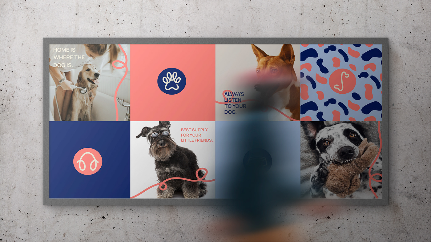 adobe illustrator Adobe Portfolio artwork branding  design Digital Art  logo Pet store dogs