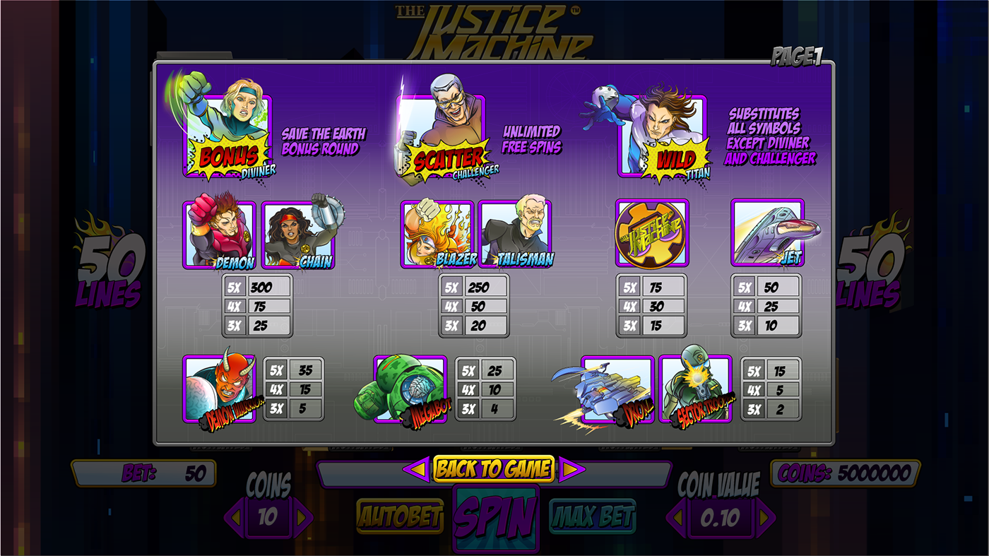 Game Art game design  Slot Design slot machine gambling vector art concept art animation  Justice Digital Art 