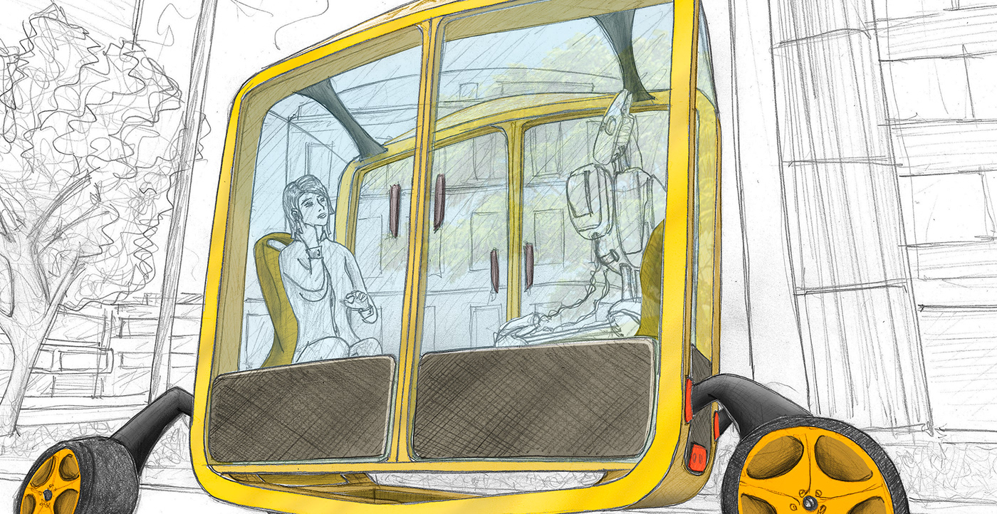 Transport contest transportation design concept taxi electric chris bangle bus future