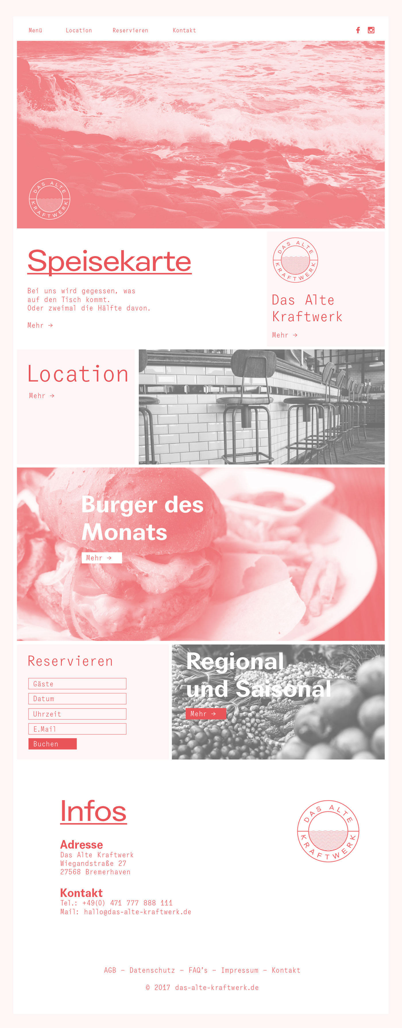 restaurant branding  graphic logo Website design design factory