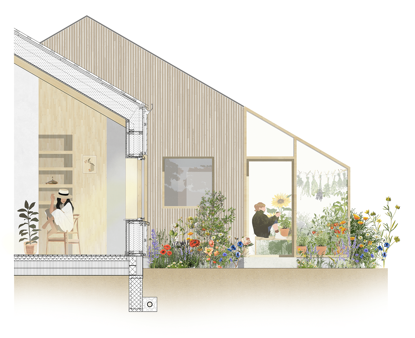 Adaptive Housing architecture Biophilic Design community living community Nature permaculture Sustainability