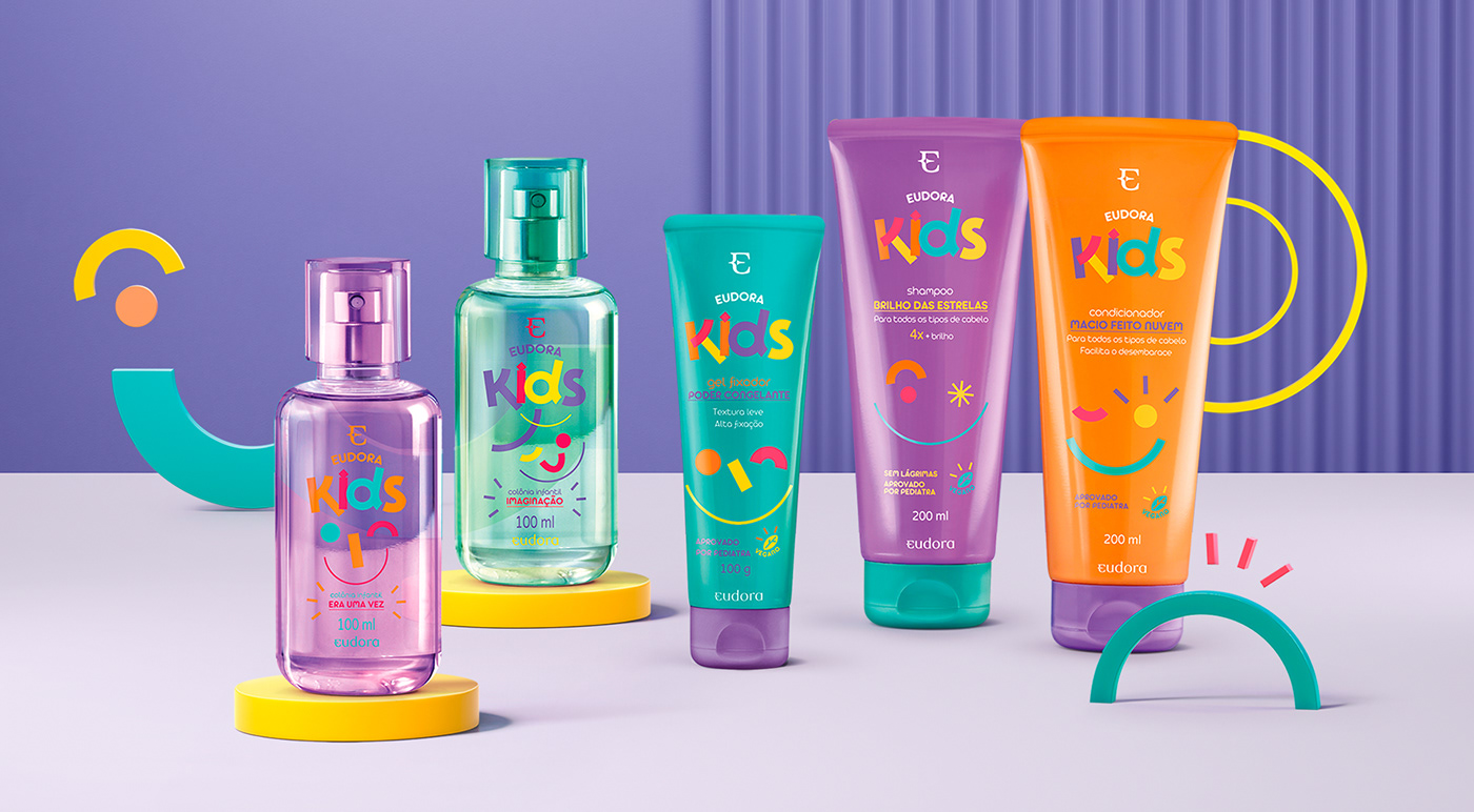 beauty bottle cosmetics Fragrance kids Logo Design Packaging parfum typography   visual identity