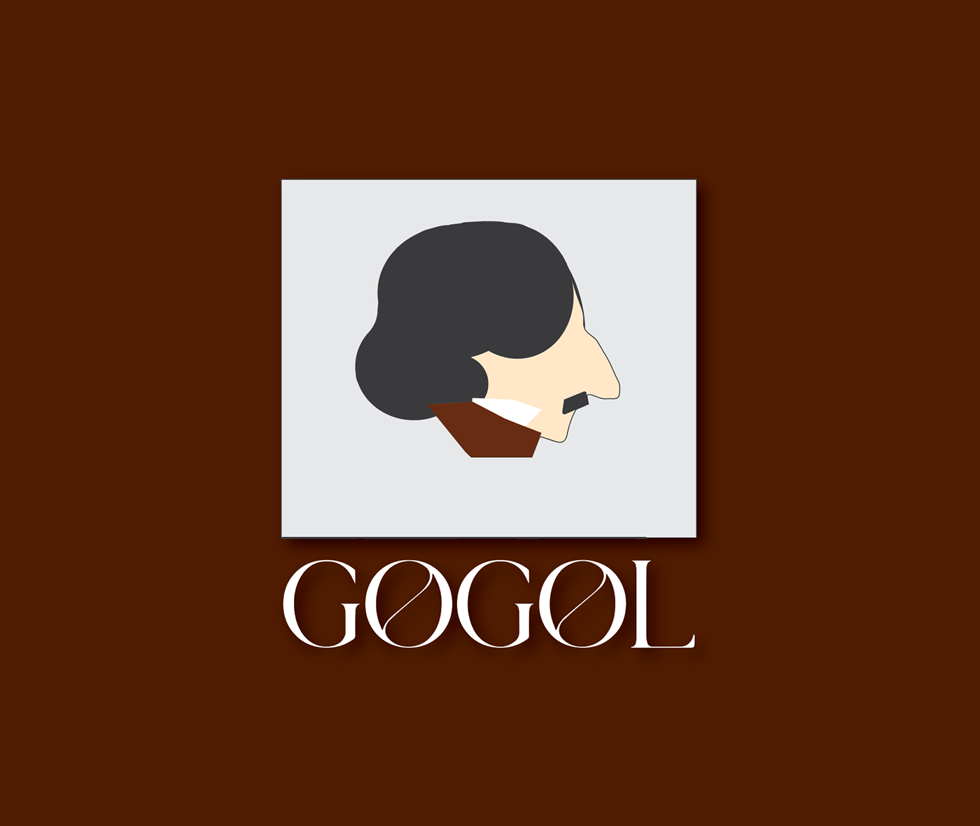 Nikolai Gogol ILLUSTRATION  adobe illustrator Graphic Designer cover design Cover Book Gogol novelist typography   Logo Design