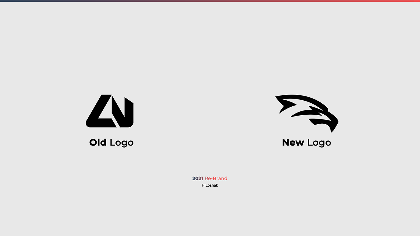 blue brand brand identity H.Loshak logo Logo Design Loshak mockups photoshop red