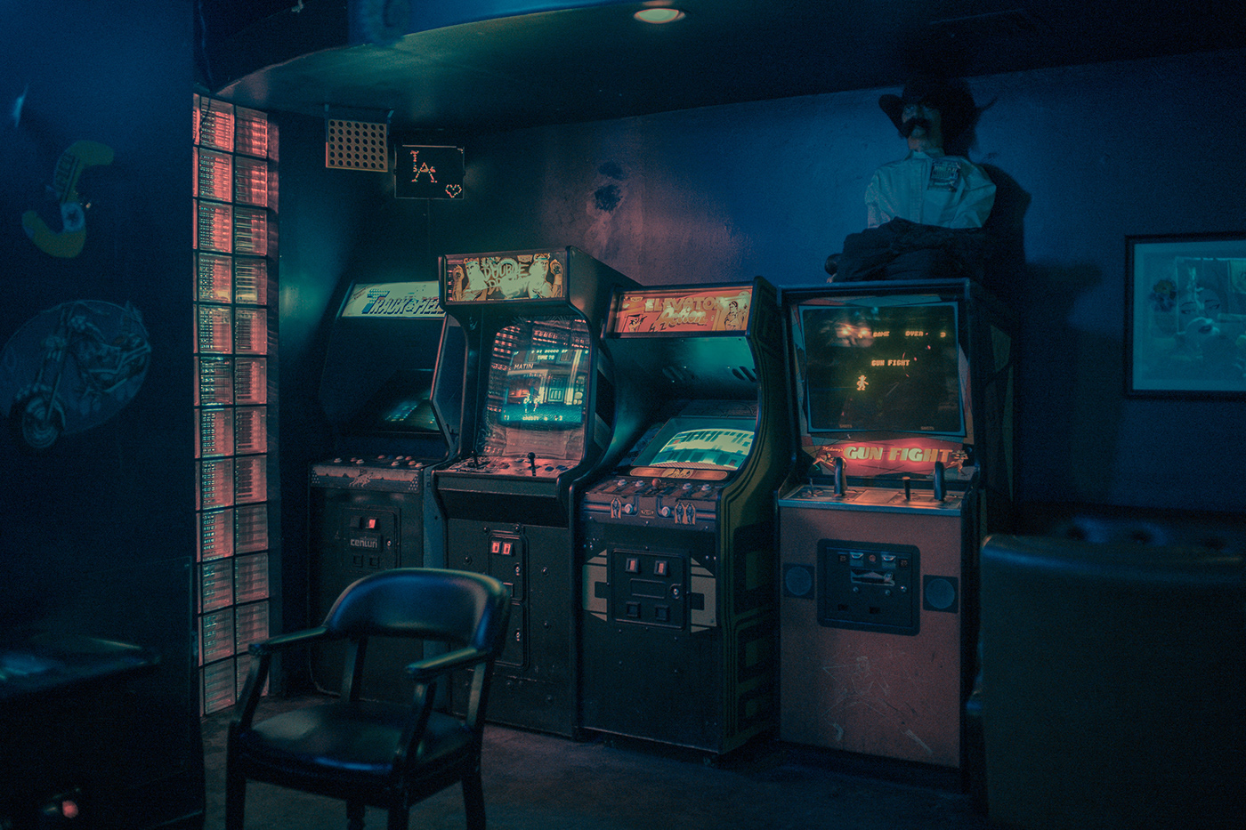 80s arcade Documentary  franckbohbot futuristic Games neon Photography  Retro