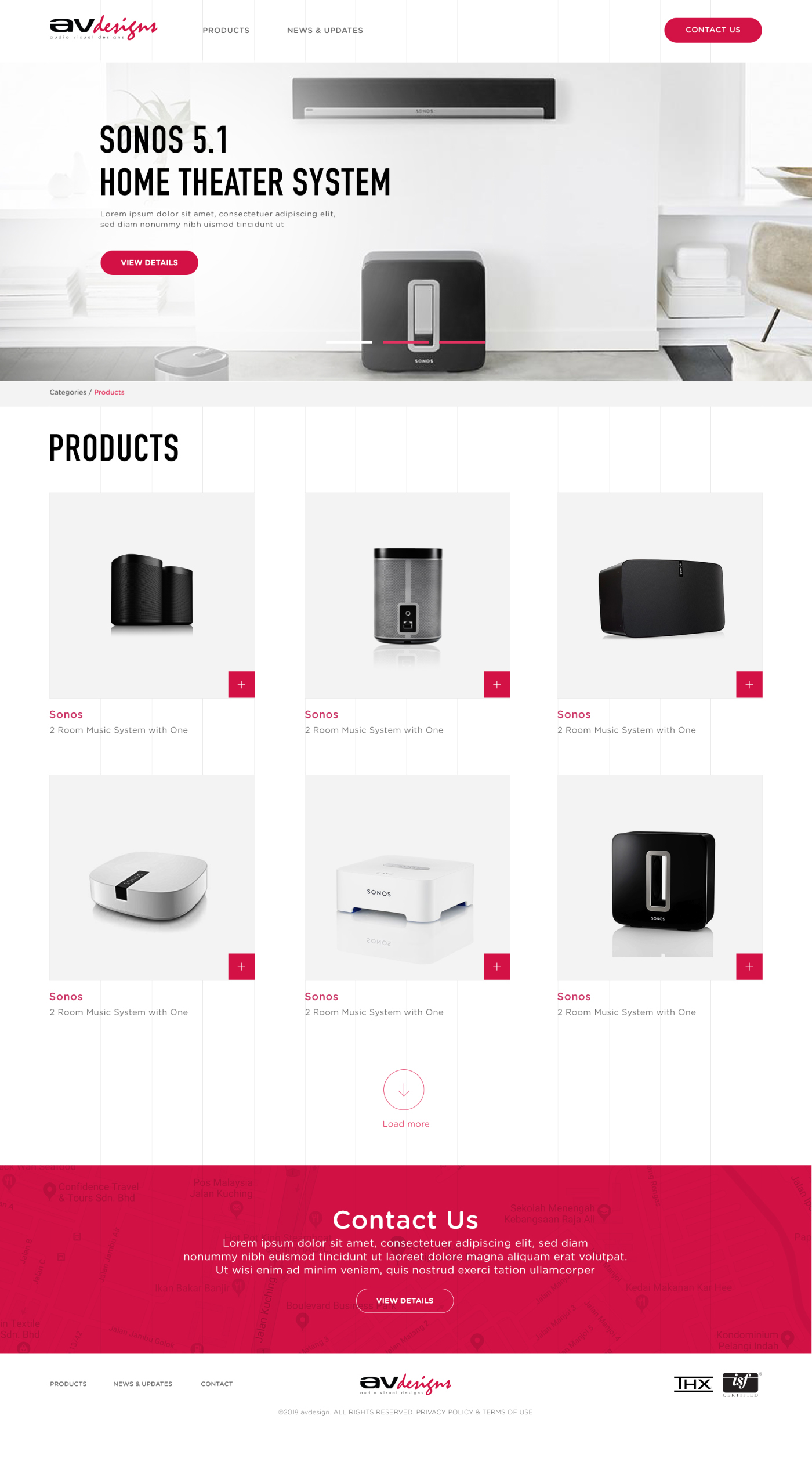 avdesign Website UI ux minimalist