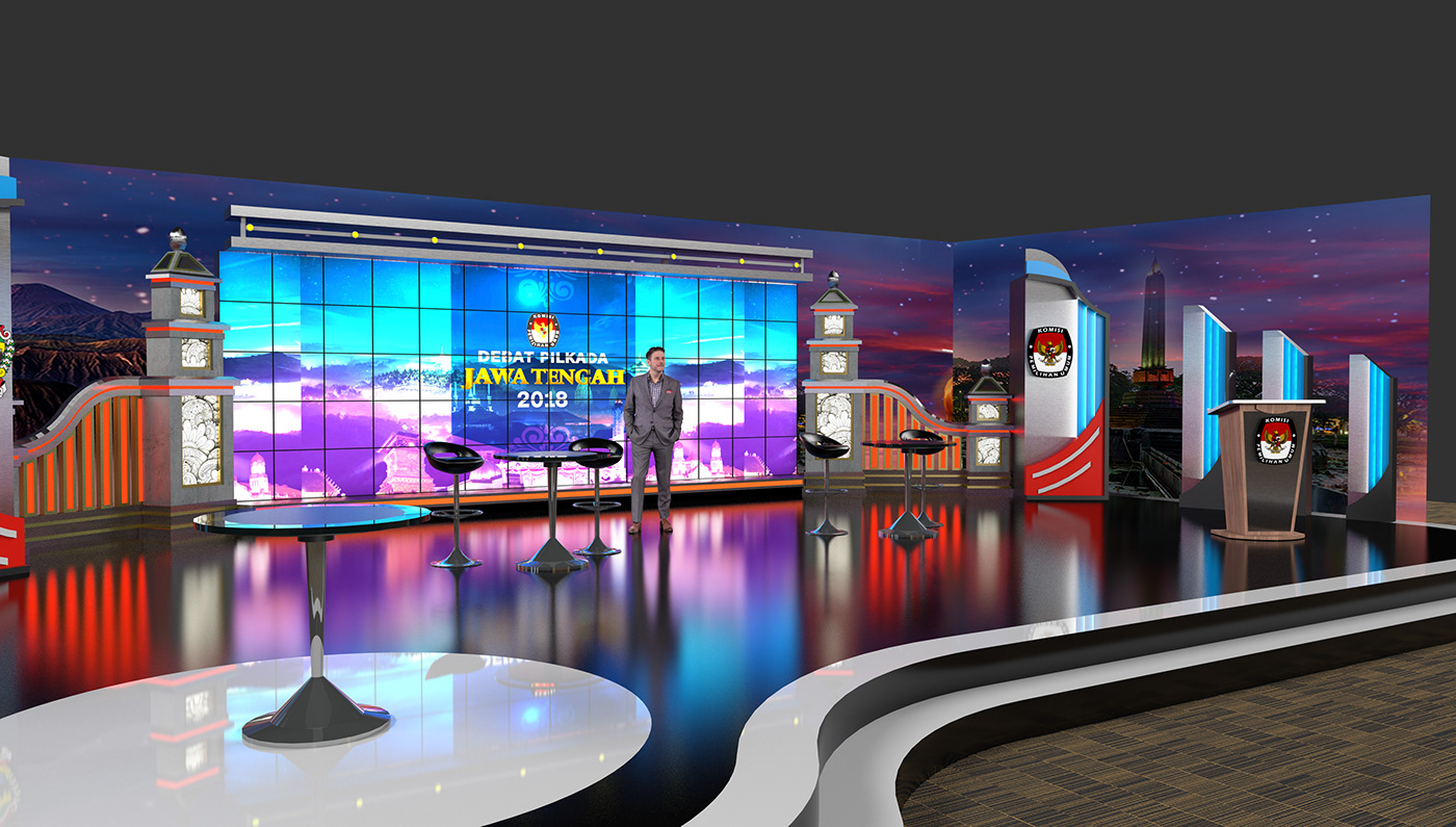 stagedesign setdesign Stage set design news offair debate television