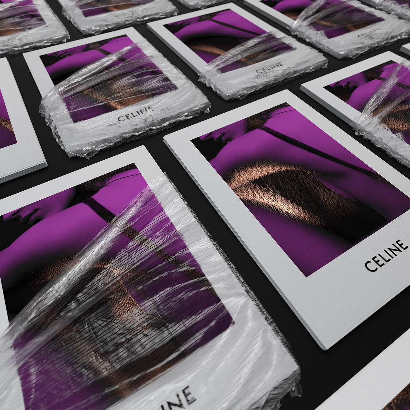 Celine Fashion  publication magazine gold purple vibrant Cull & Nguyen Nottingham editorial