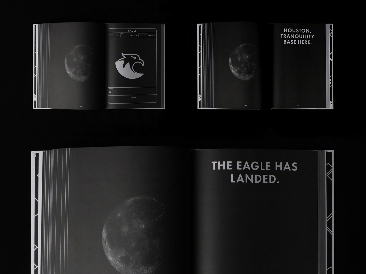 apollo 11 moon Moon landing editorial design  book design Apollo pictogram graphic design  lunar nasa