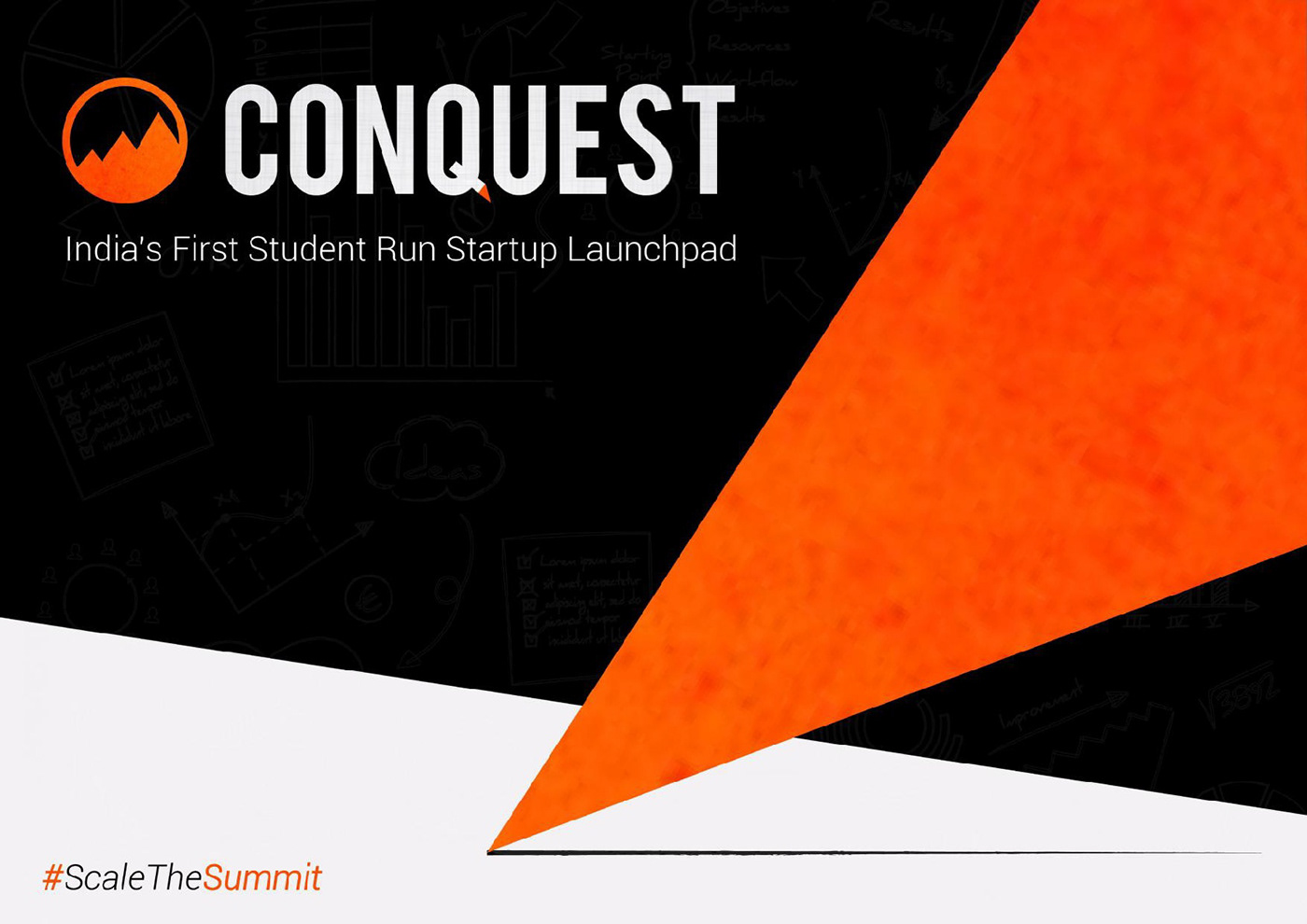 Conquest brochure BITS Pilani startups entrepreneurship   launchpad branding 