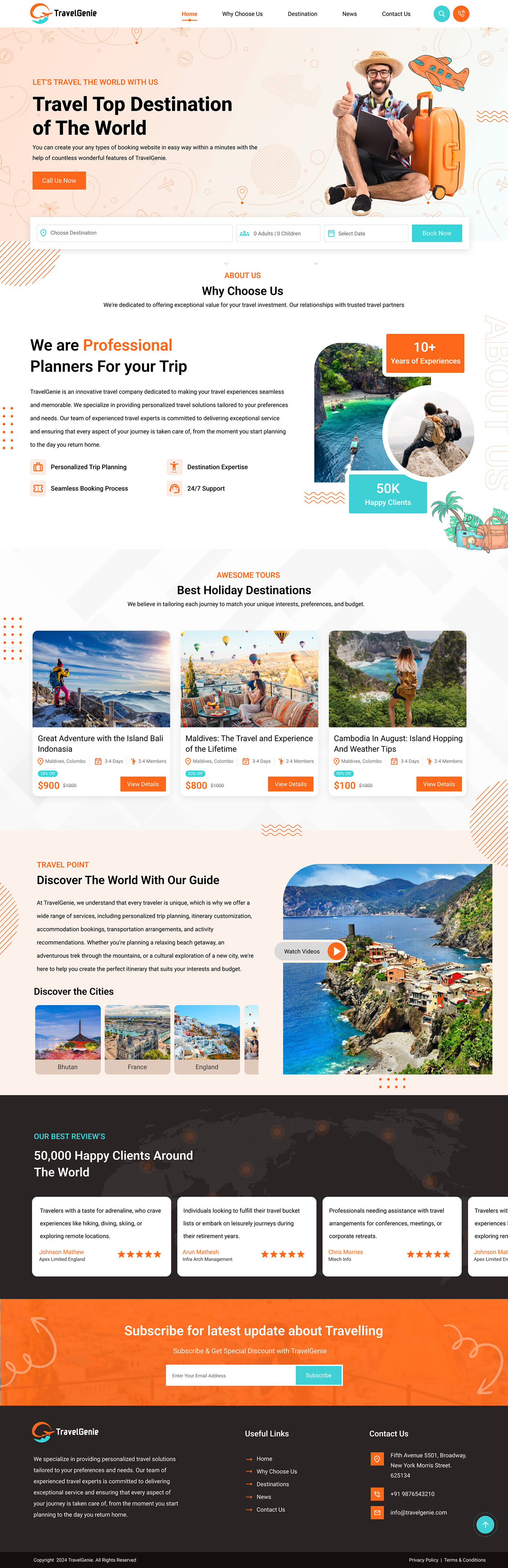 Travel travel agency tourism Website Web Design  landing page Figma ui design UI/UX design