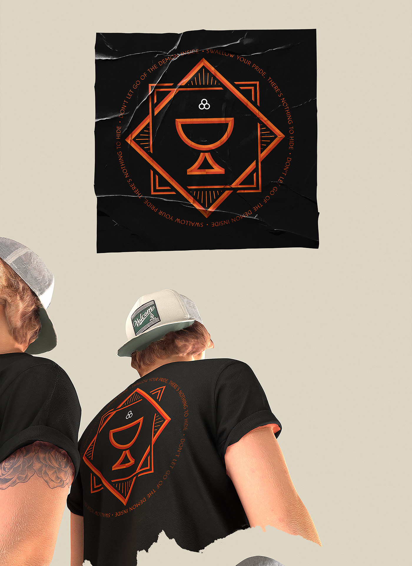 3D gothic Photogrammetry shirt trends typography   visual identity brand malta t-shirt