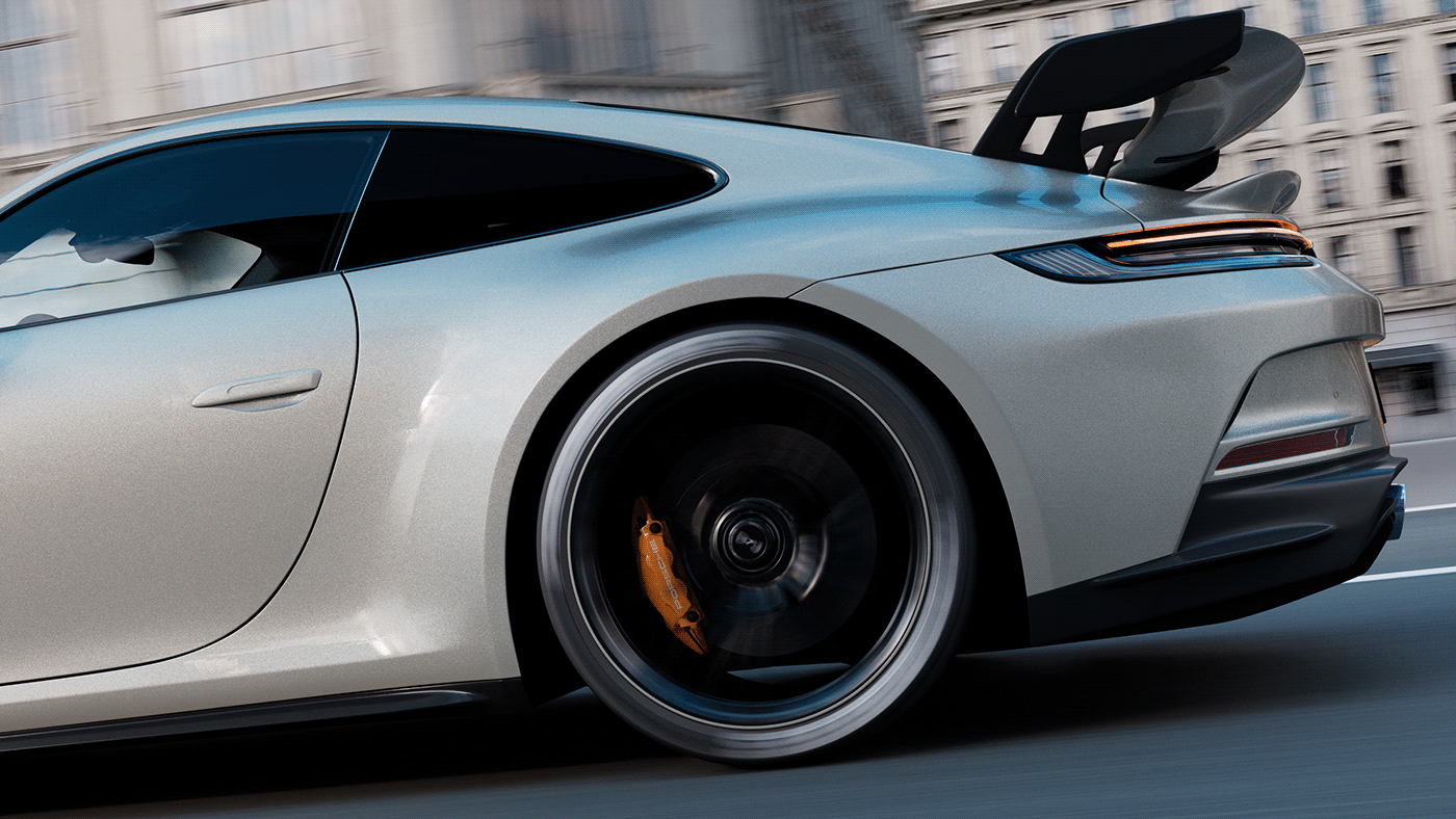 3D c4d car CGI cinema4d GT3 maxon Porsche redshift