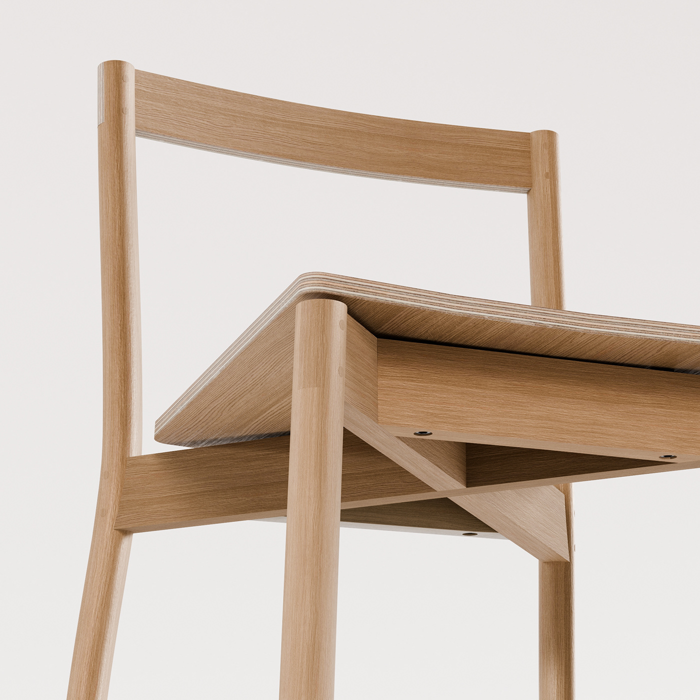 design furniture product design  wood chair industrial design  Render interior design  minimal dining