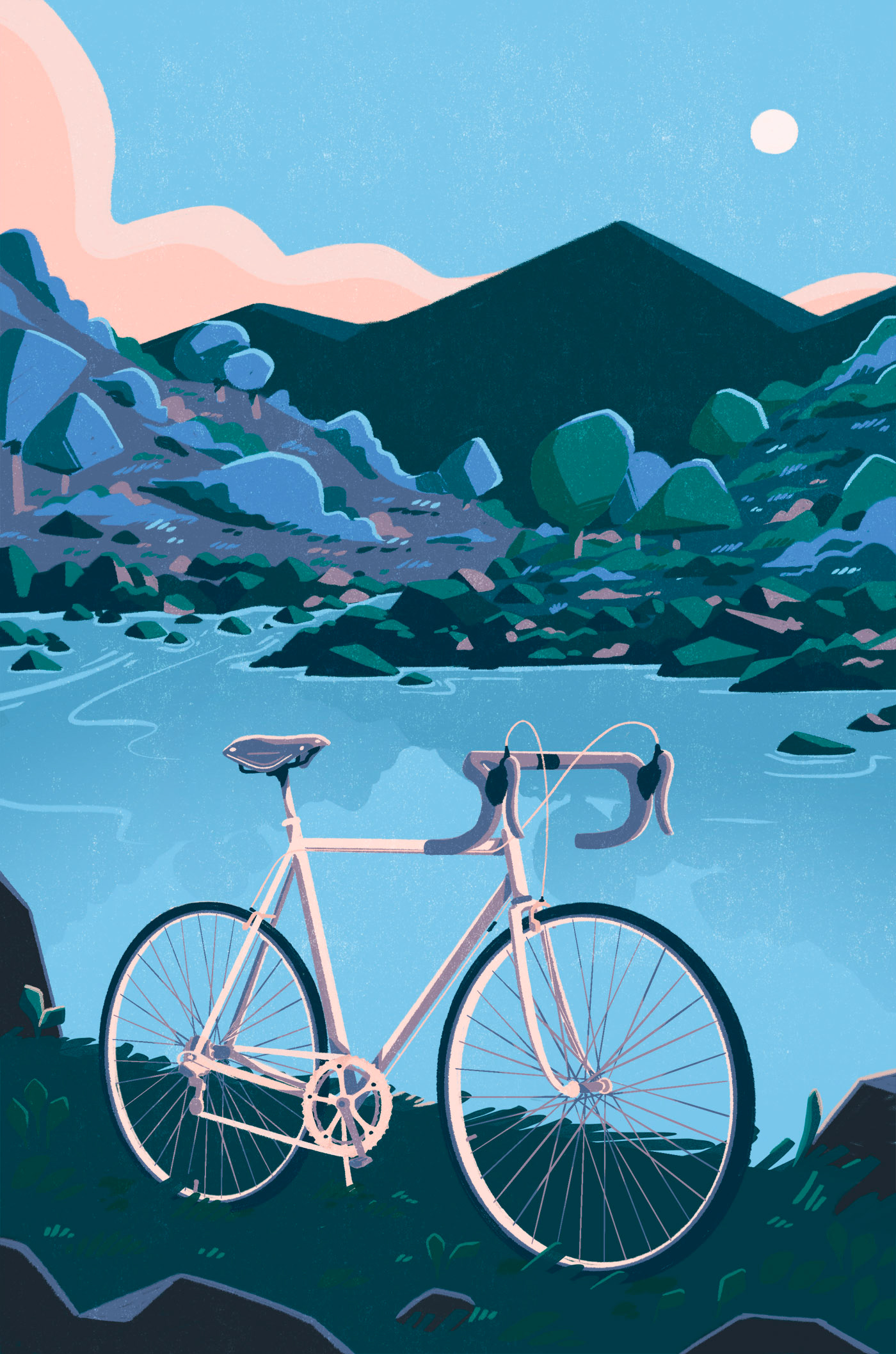 Bicycles bikes book cover book illustration cycles Cycling ILLUSTRATION  Landscape publishing   The cycling revolution
