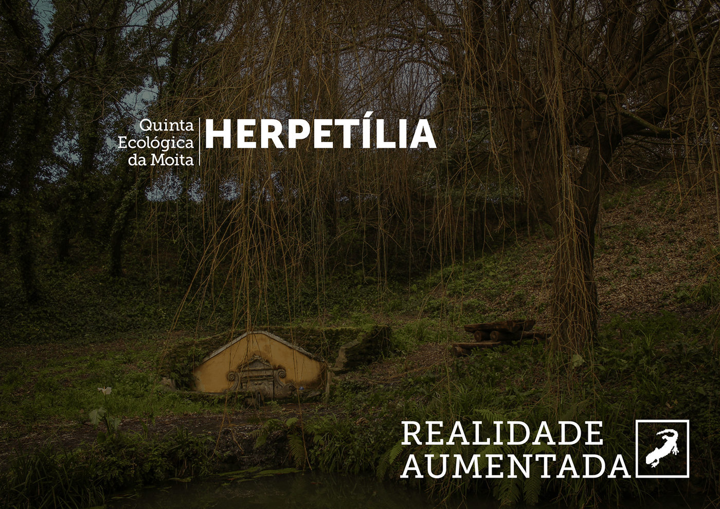 Quinta Ecológica Moita QEM Herpetília Realidade Aumentada salamandra Aveiro