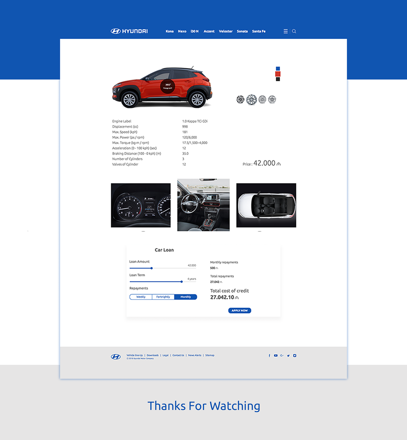 Website Hyundai redesign website ui ux photoshop redesign