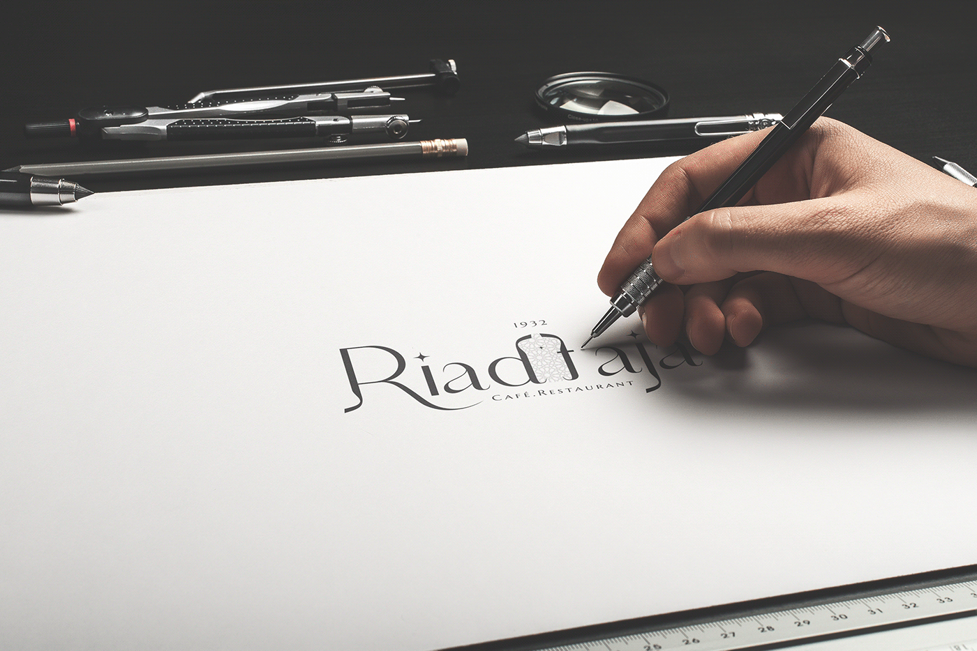 riad logo brand identity Logo Design marketing   design Graphic Designer Advertising  Social media post