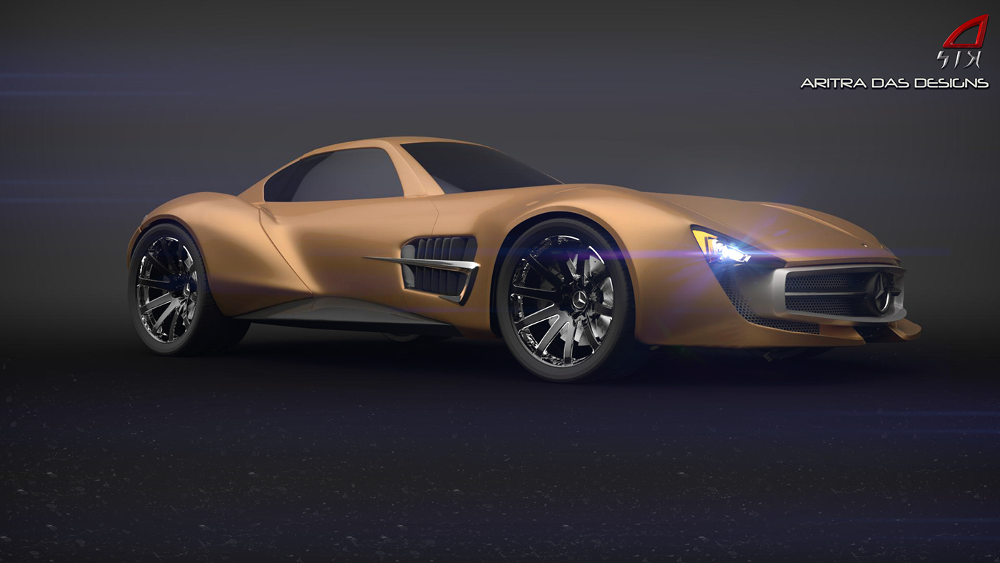 Mercedes Benz McLaren slr AMG gt design concept Aritra Das aritra das