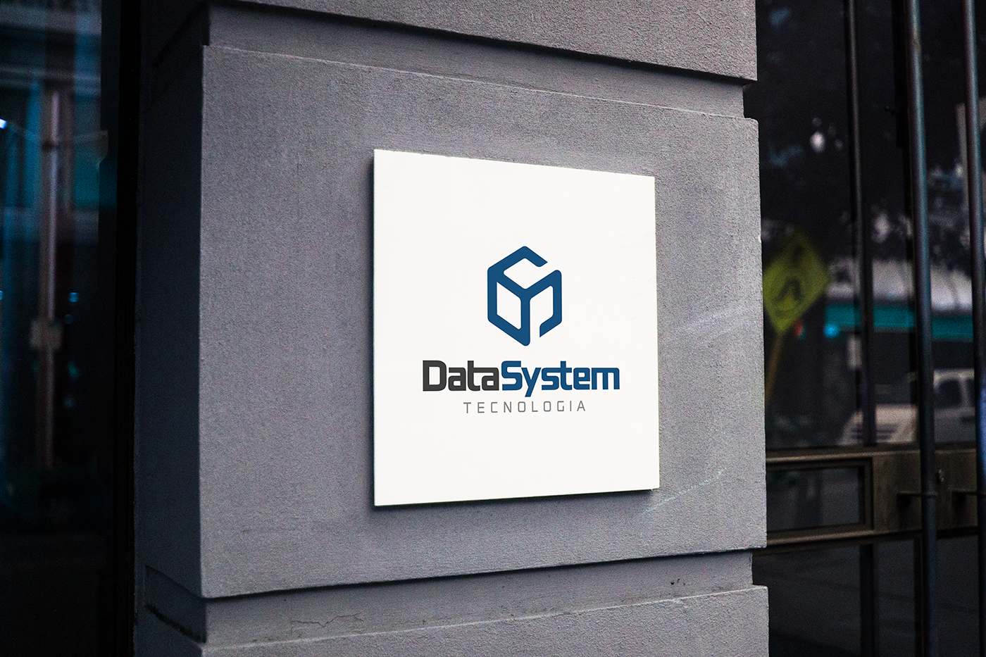 branding  Technology Data system Stationery identity software logo digital business