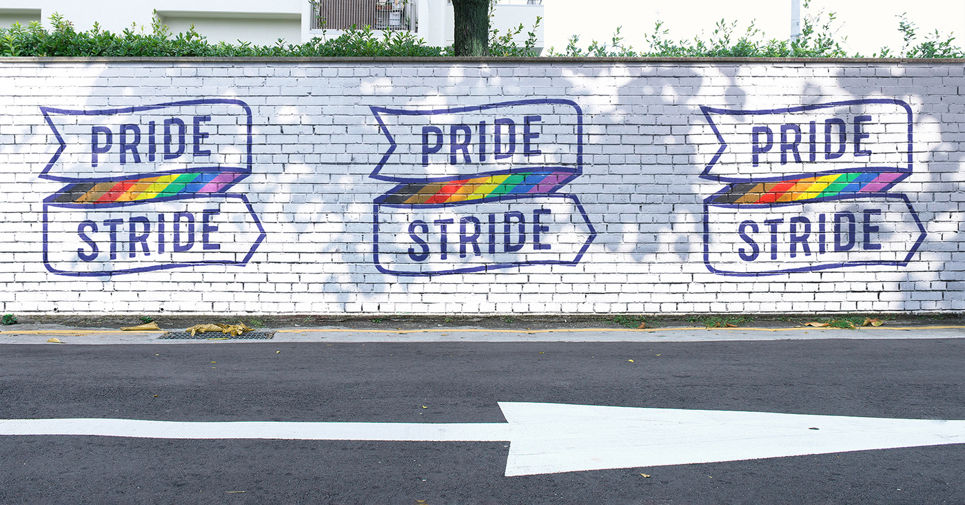 branding  Gay Pride identity la pride Logo Design pride pride stride rainbow US cities visual identity