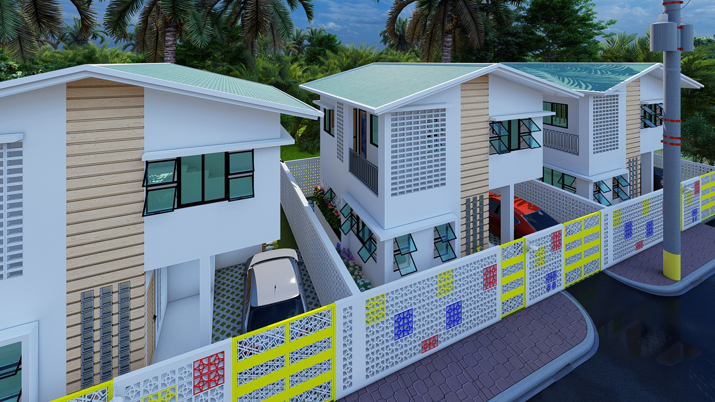 architeture house exterior visualization 3D architecture