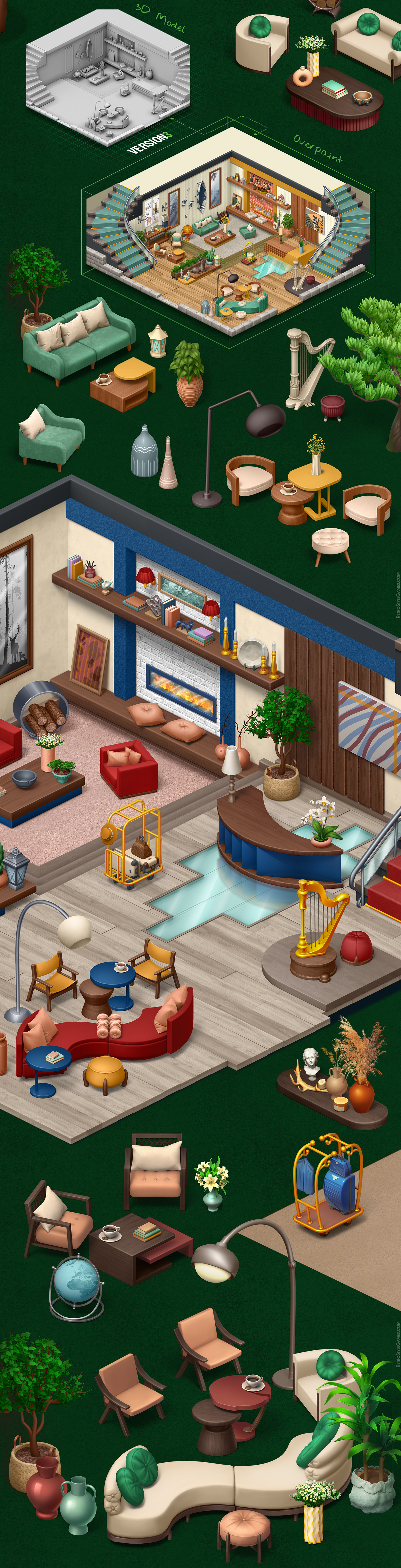 adventure casual environment homescapes Level makeover match mobile puzzle restaurant