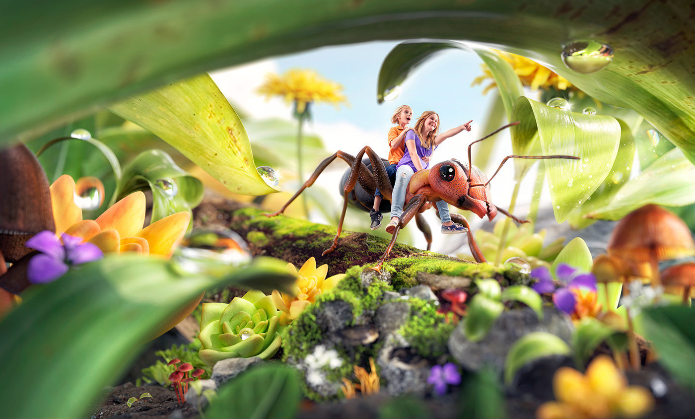 3D bugs CGI cinema 4d creative ILLUSTRATION  octane Photography  photoshop wacom