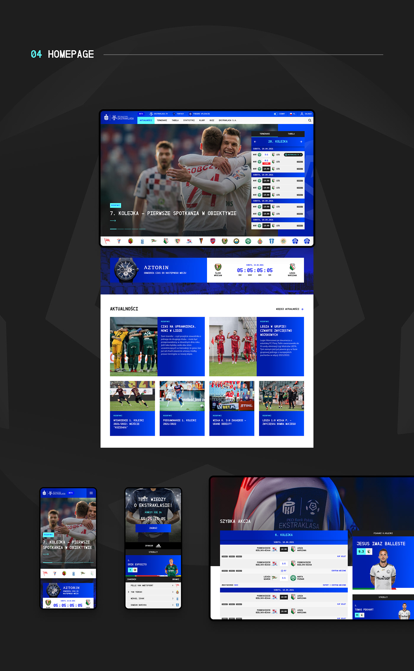 football league sport Sports Design UI uiux ux Web Webdesign Website