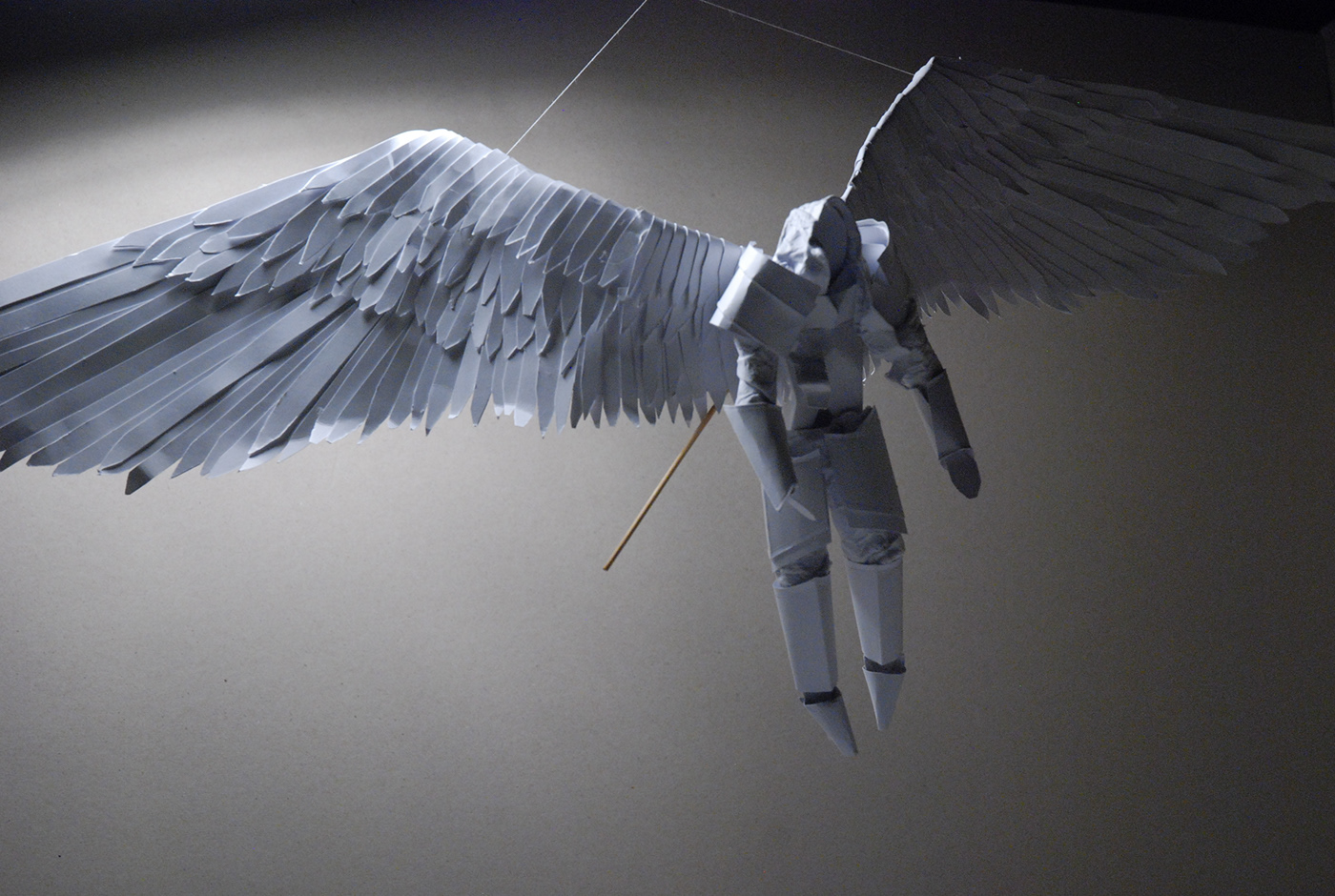 paper sculpture archangel fight год evil satanic archangel Michael