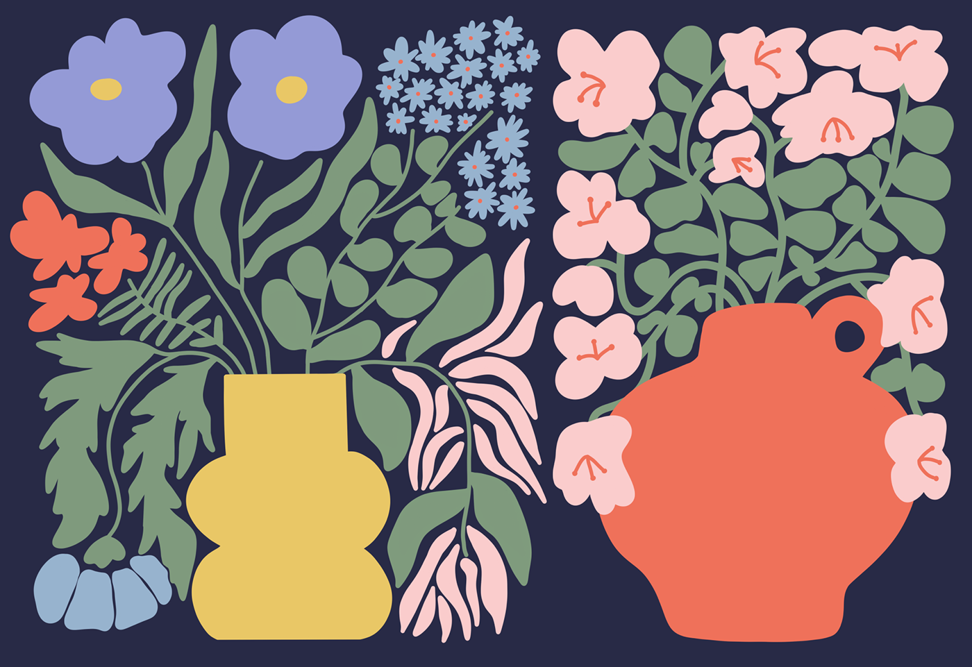 illustrations of flowers