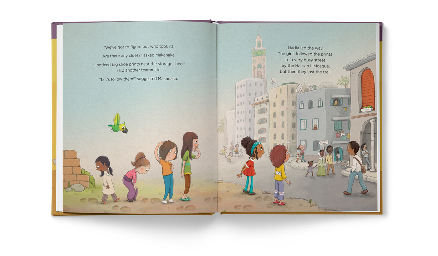 Picture book children's book book design book Morocco makanaka