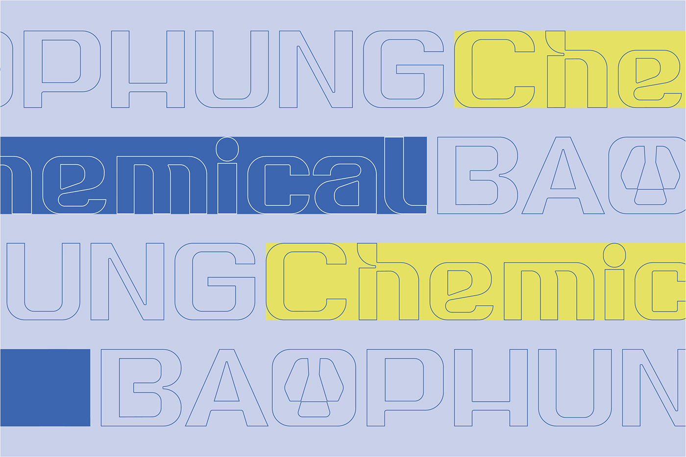 chemical Bonding custom type logo font identity brand identity logoinspirations blue corporate