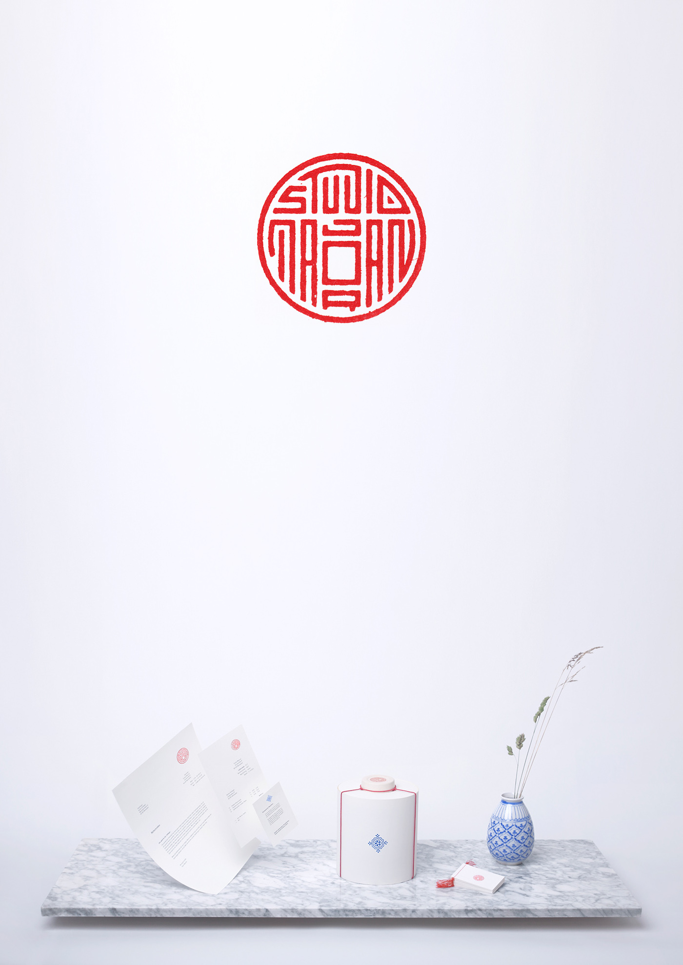 japanese aesthetics inkan seal Food  corporate design simple bright