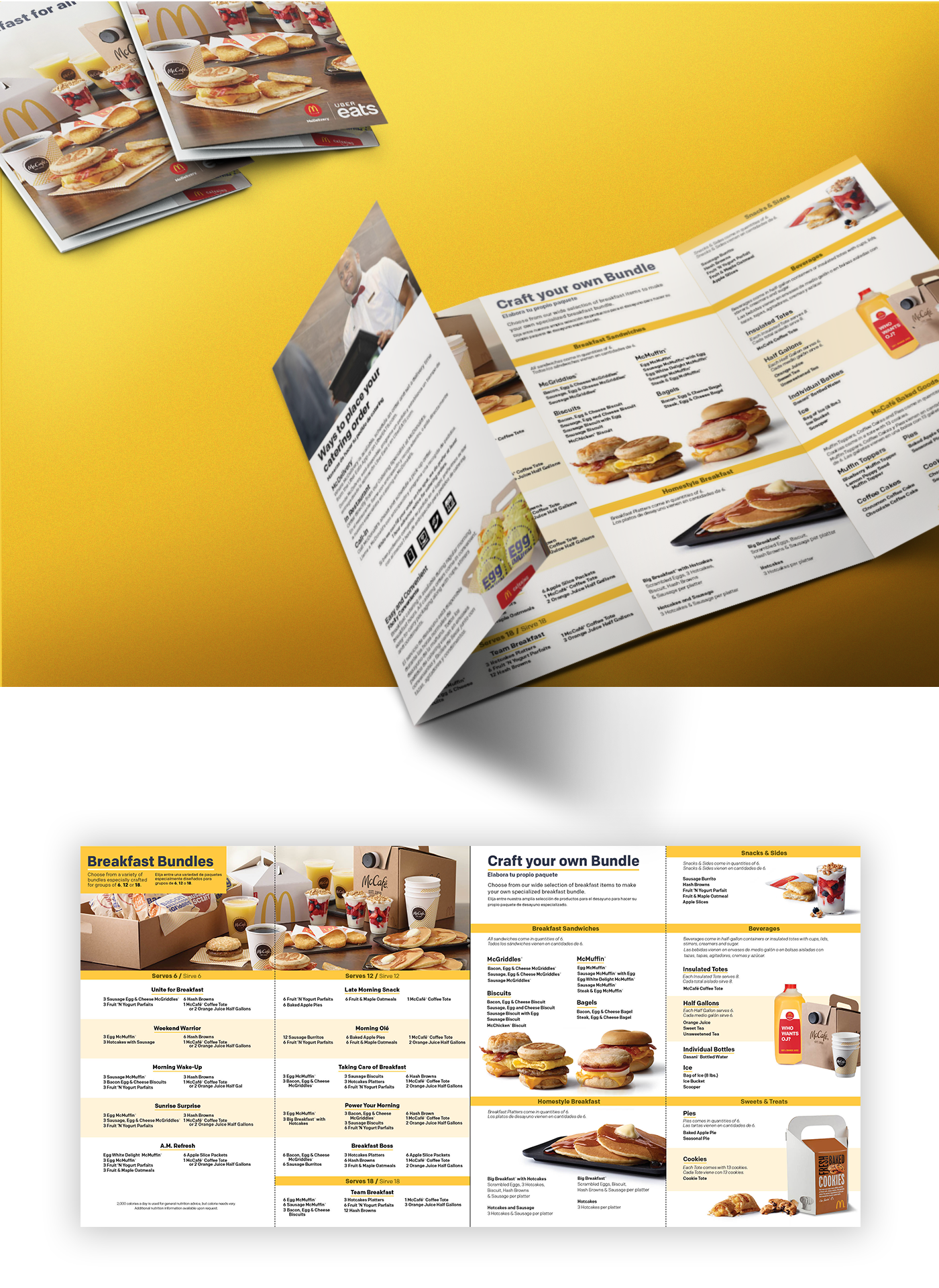 menu design McDonalds Food  restaurant meals Fast food Layout Design print design 