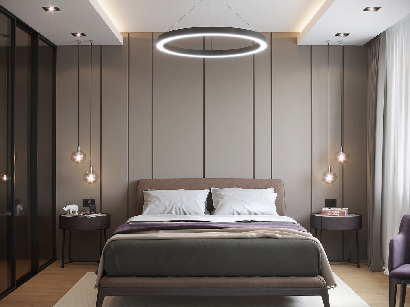 Bedroom interior on Behance