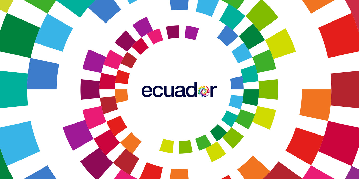 marca pais Ecuador diseño gráfico branding  material promocional Turismo