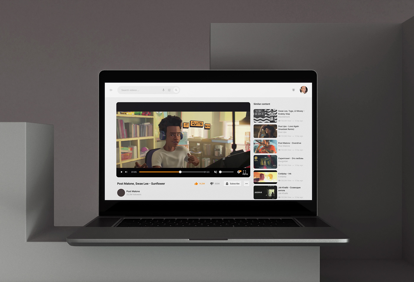 movie mover media video clip showcase redesign storage youtube Netflix